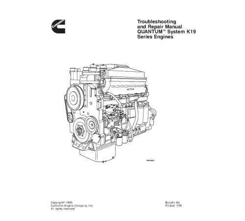 Cummins QSK19 Diesel Engines set of Service Manuals