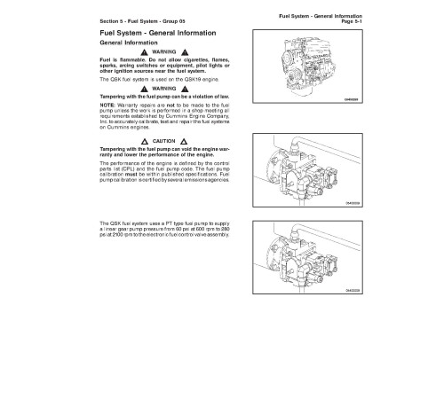 Cummins QSK19 Diesel Engines set of Service Manuals