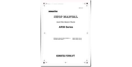FB10RL/RLF/RW-14, FB13RL/RLF/RW-14, FB15RL/RLF/RW-14, FB18RL/RLF-14 Electric Reach Trucks Shop Manual (BRA14E1-02)