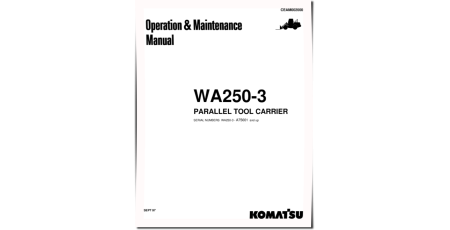 WA250PT-3-L (SN from A75001) Parallel Tool Cariers (Japan) Operate and Maintenance manual (CEAD002000)