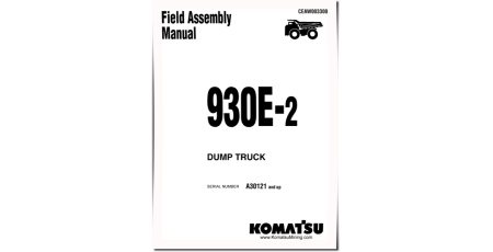 930E-2 (SN from A30121) Electric Dump Trucks (USA) Field Assembly Manual (CEAWD03300)