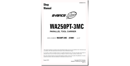 WA250PT-3-MC (SN from A78001) Tool Cariers (Japan) Workshop Manual (CEBM004702)