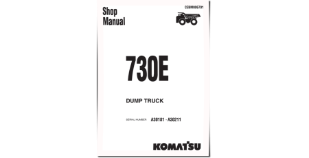 730E (SN: A30181-30211) Electric Dump Trucks (USA) Workshop Manual (CEBD006701)