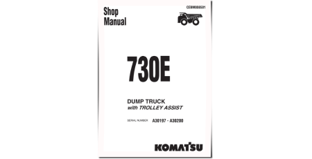 730E Trolley (SN: A30197-30200) Electric Dump Trucks (USA) Workshop Manual (CEBD008501)