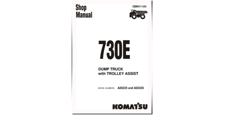 730E Trolley (SN: A30225-30226) Electric Dump Trucks (USA) Workshop Manual (CEBD011500)