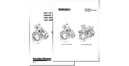 KDC410 and KDC610 Diesel Engines (USA) set of Service Manuals (CEBD610)