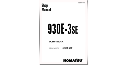 930E-3-SE (SN from A30366) Electric Dump Trucks (USA) Workshop Manual (CEBM015801)