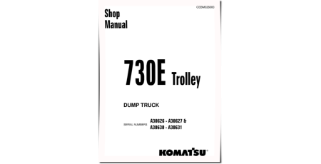 730E Trolley (SN: A30626-30627; A30630-30631) Electric Dump Trucks (USA) Workshop Manual (CEBM026000)