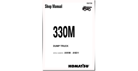 330M (SN: A10190-10211) Rigid Dump Trucks (USA) Workshop Manual (DG728DD)