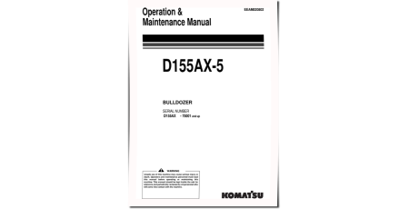 D155AX-5 (SN: 75001-76242) Crawler Dozers (Belgium) Operate and Maintenance manual (EEAM020802)