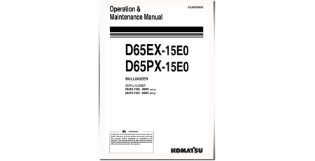D65EX-15-E0 and D65PX-15-E0 (SN from 69001) Crawler Dozers (Belgium) Operators Manual (EEAM024400)