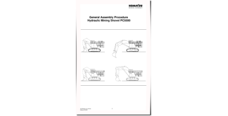 PC5500-6 Crawler Excavators (Germany) Field Assembly Manual (FAMPC5500-04)