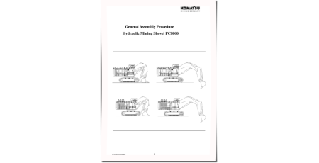 PC8000-1 Crawler Excavators (Germany) Field Assembly Manual (FAMPC8000-06)