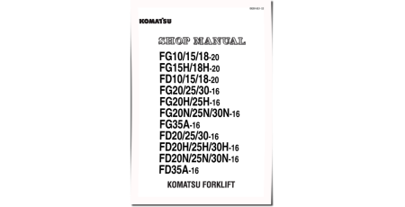 FD10/15/18-20, FD20/25/30(H,N)/35A-16, FG10/15/18(H)-20, FG20/25/30(H,N)/35A-16 Forklift Truck Shop Manual (FG10.20_BEB16E1-02)