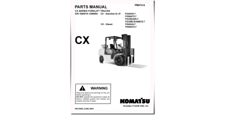 FD40/45(Z)T(2)-7, FD50AT2-7 Diesel, FG35/45BCS-7,FG35/45ST-7,FG40(Z)T(2)-7,FG50AT2-7 LPG Forklift Truck Parts Catalog (PM212-6)