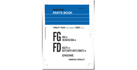 FD35/40/40Z/45/50A(Y)-10 Diesel, FG35/40/40Z/45/50A-10 LPG (SN. from 133001) Forklift Trucks Parts Catalog (PEC10E2-01)