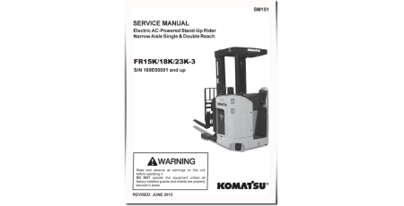 FR15K-3, FR18K-3 and FR23K-3 (SN from 169E00001) Reach Trucks Service Manual (FR15K.3_SM151)