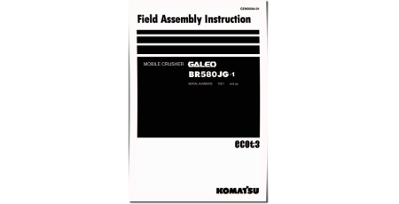 BR580JG-1 (SN from 01001) Mobile Crushers (Japan) Field Assembly Manual (GEN00064-01)