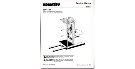 MPF15-1A Order Pickers Service Manual (MPF15-1A_SM034A)