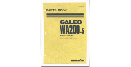 WA200-5 (SN from 65001) 4WD Wheeled Loaders Parts Catalog (PEPB103902)