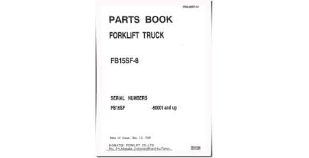 FB15SF-8 (SN from 50001) Reach Trucks Parts Catalog (PRA08SF-01)