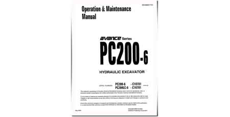 PC200-6 and PC200LC-6 (SN: C10781-30091) Crawler Excavators Operate and Maintenance manual (SEAD021701)