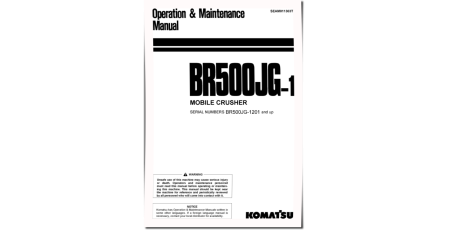 BR500JG-1 (SN from 01201) Mobile Crushers (Japan) Operate and Maintenance manual (SEAM011303T)