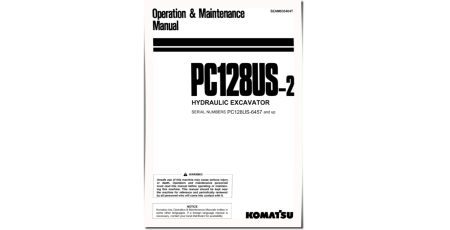PC128US-2 (SN: 06457-07730) Crawler Excavators (Japan) Operate and Maintenance manual (SEAM035404T)