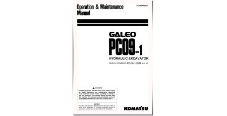 PC09-1 (SN: 10001-10730) Crawler Excavators (Japan) Operate and Maintenance manual (SEAM044501T)
