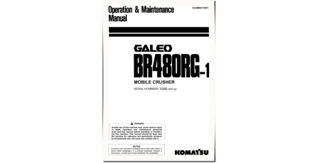 BR480RG-1 (SN from 01006) Mobile Crushers (Japan) Operate and Maintenance manual (SEAM047100T)
