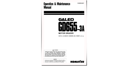 GD655-3-A (SN: 10001-11000) Motor Graders (Japan) Operate and Maintenance manual (SEAM052800T)