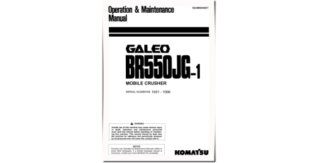 BR550JG-1 (SN: 01001-01066) Mobile Crushers (Japan) Operate and Maintenance manual (SEAM064600T)