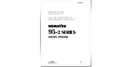 4D95LE-2 Diesel Engines (Japan) Workshop Manual (SEBD018803)