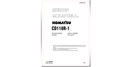 CD110R-1 (SN from 01317) Tracked Dump Trucks (Japan) Workshop Manual (SEBD021902)