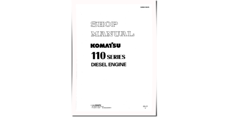 S6D110-1 and SA6D110-1 Diesel Engines (Japan) Workshop Manual (SEBD6138A05)