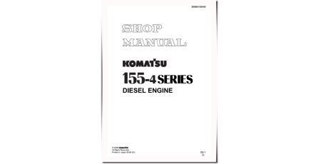 S4D155-4, S6D155-4, S6D155G-4 and SA6D155-4 Diesel Engines (Japan) Workshop Manual (SEBE6120A05)