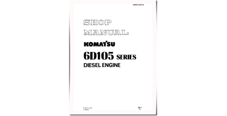 6D105-1 and S6D105-1 Diesel Engines (Japan) Workshop Manual (SEBE61360109)