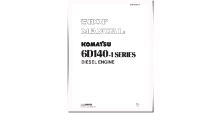 S6D140-1 and SA6D140-1 Diesel Engines (Japan) Workshop Manual (SEBE62120112)