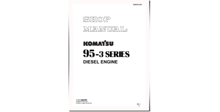 S4D95LE-3 and SAA4D95LE-3 Diesel Engines Workshop Manual (SEBM031001)