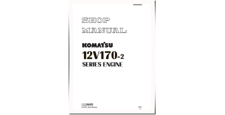 SA12V170E-2 Diesel Engines (Japan) Workshop Manual (SEBM036601)