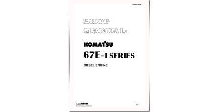 3D67E-1A Diesel Engines (Japan) Workshop Manual (SEBM038300)