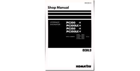 PC300-8, PC300LC-8, PC350-8 and PC350LC-8 (SN: 60001-) Crawler Excavators (Japan) Workshop Manual (SEN01983-15)