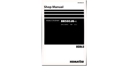 BR580JG-1 (SN from 01001) Mobile Crushers (Japan) Workshop Manual (SEN02602-05)
