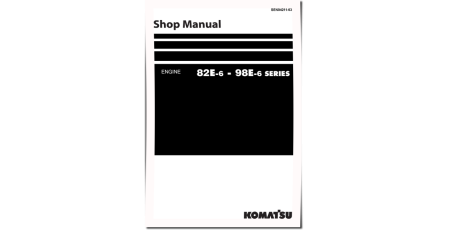3D82AE-6, (S)3D84E-6, 3D88E-6, (S)4D84E-6, 4D88E-6, 4D94LE-6, (S)4D98E-6 Diesel Engines Workshop Manual (SEN04211-03)