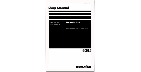 PC160LC-8 (SN from C20001) Crawler Excavators (Thailand) Workshop Manual (SEN04566-00TH)