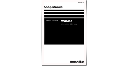 WA50-6 (SN from 60001) 4WD Wheeled Loaders (Japan) Workshop Manual (SEN04670-04)