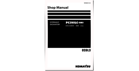 PC390LC-8M0 (SN from 80699) Hydraulic Excavators Workshop Manual (SEN06613-04)