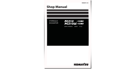 PC210-10M0 and PC210LC-10M0 (SN from C00001) Hydraulic Excavators Workshop Manual (SEN06701-C0)