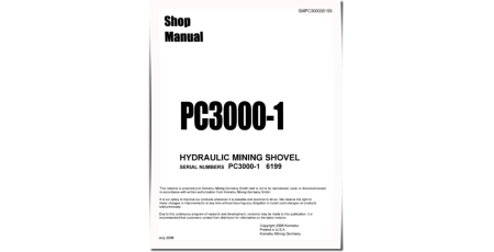 PC3000-1 (SN: 6199) Crawler Excavator (Germany) Workshop Manual (SMPC30006199)