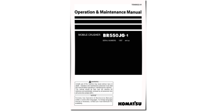 BR550JG-1 (SN from 01067) Mobile Crushers (Japan) Operate and Maintenance manual (TEN00022-01)